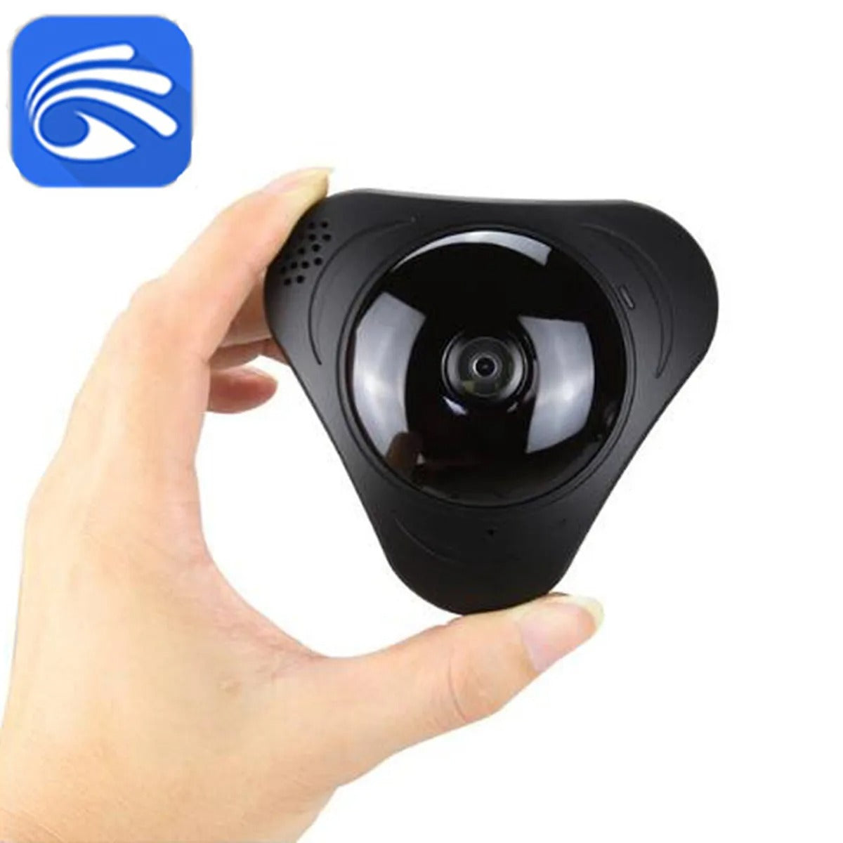 Caméra IP panoramique VR 2MP 1080P 360° avec vision nocturne IR, détection de mouvement et moniteur pour bébé CCTV de sécurité à domicile