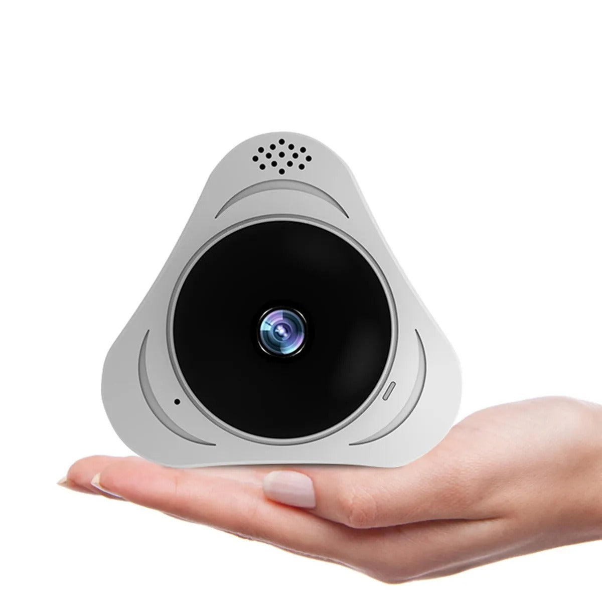 Caméra IP panoramique VR 2MP 1080P 360° avec vision nocturne IR, détection de mouvement et moniteur pour bébé CCTV de sécurité à domicile