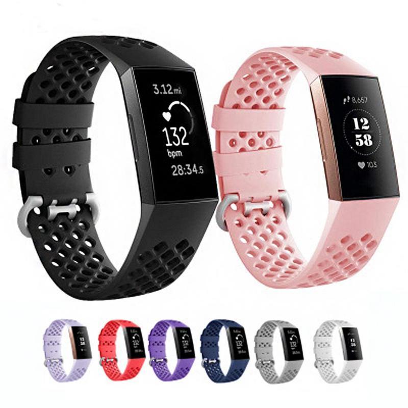 Dragonne Fitbit Charge 3 En Silicone Respirant