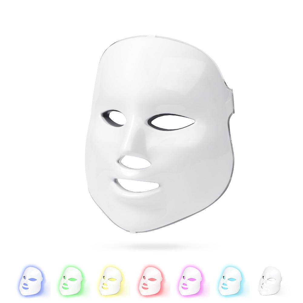 Masque Pour Le Visage À 7 Couleurs Thérapie À La Led-Anti-Âge-Rajeunissement Des Soins De La Peau