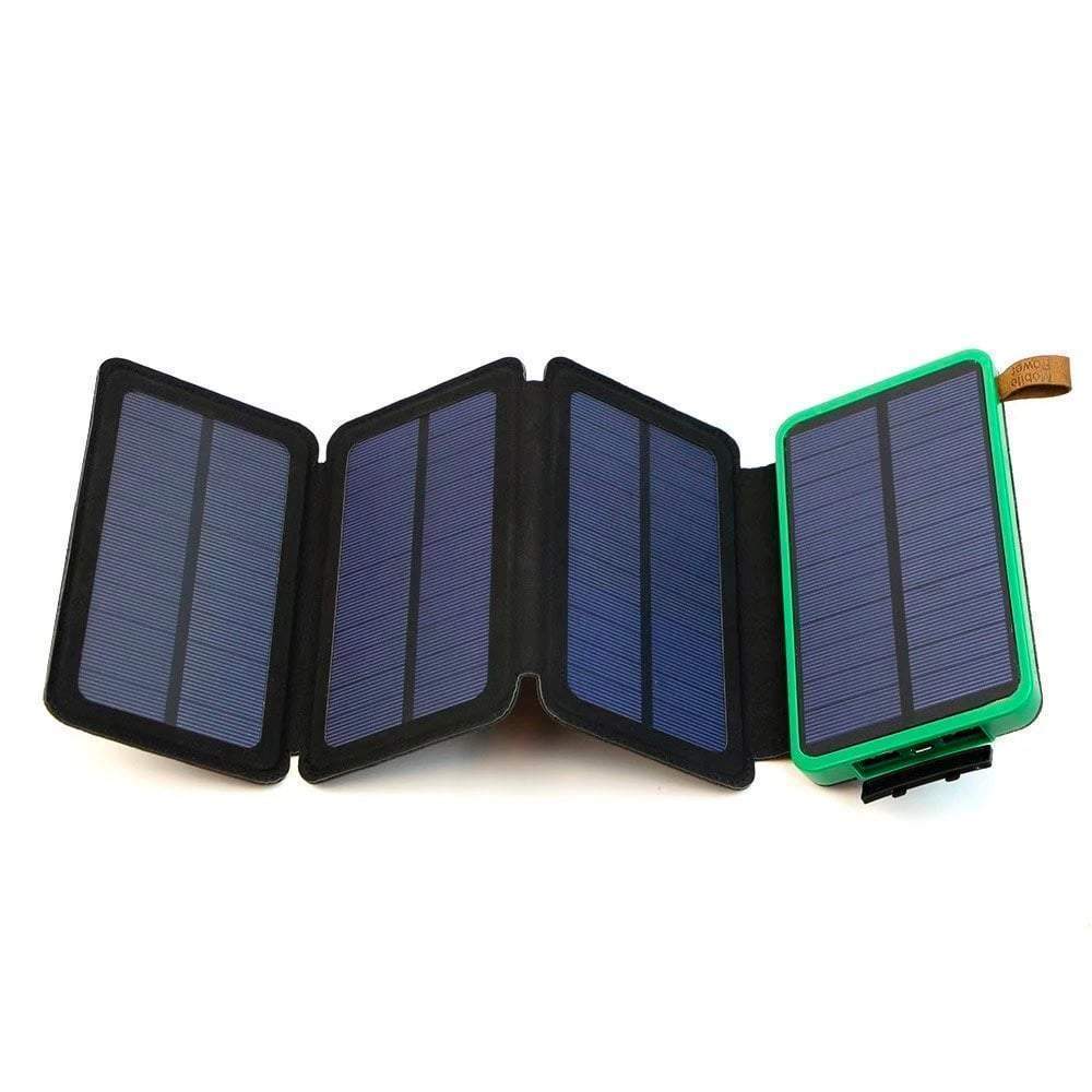Chargeur Portable Double Usb Solaire 10 000 Mah Et Voyant Del