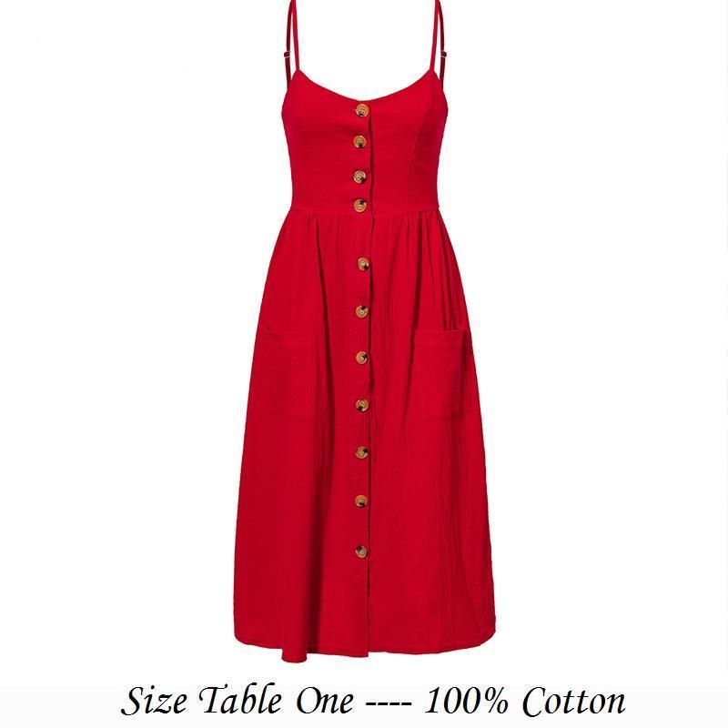 Robe Mi-Longue En Coton