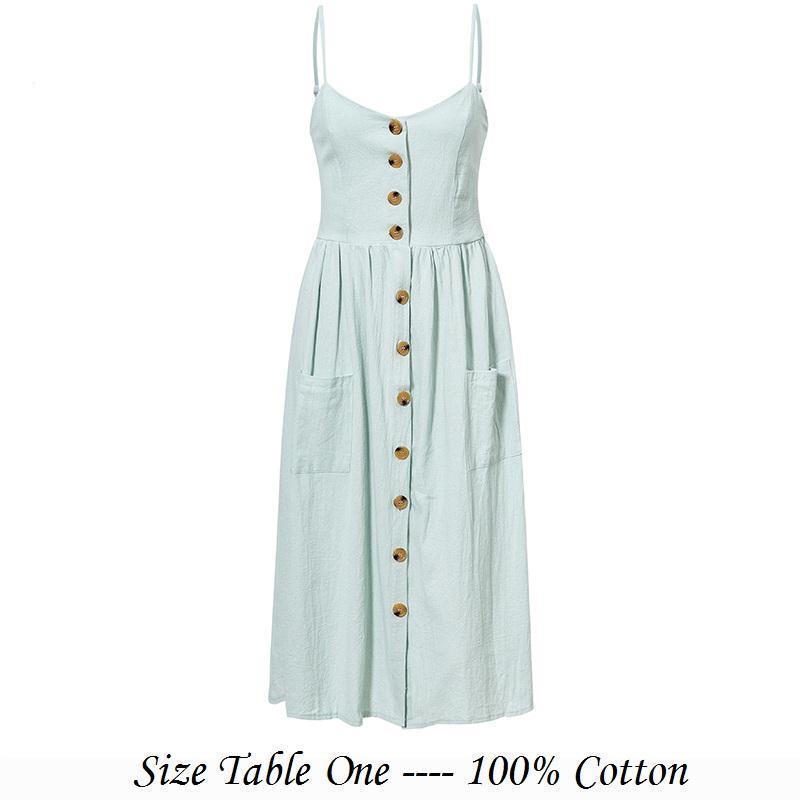 Robe Mi-Longue En Coton