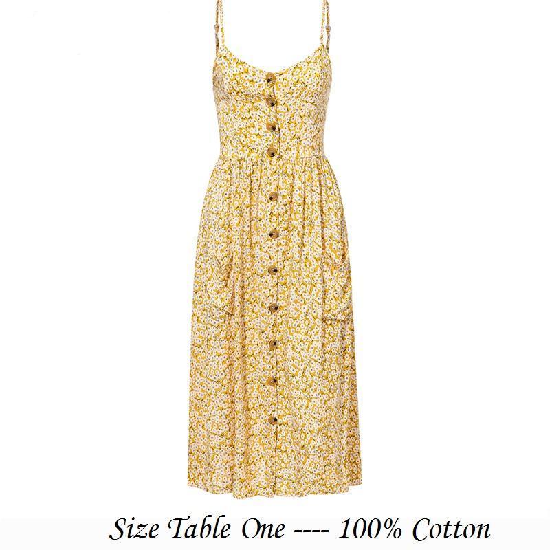 Robe Mi-Longue En Coton