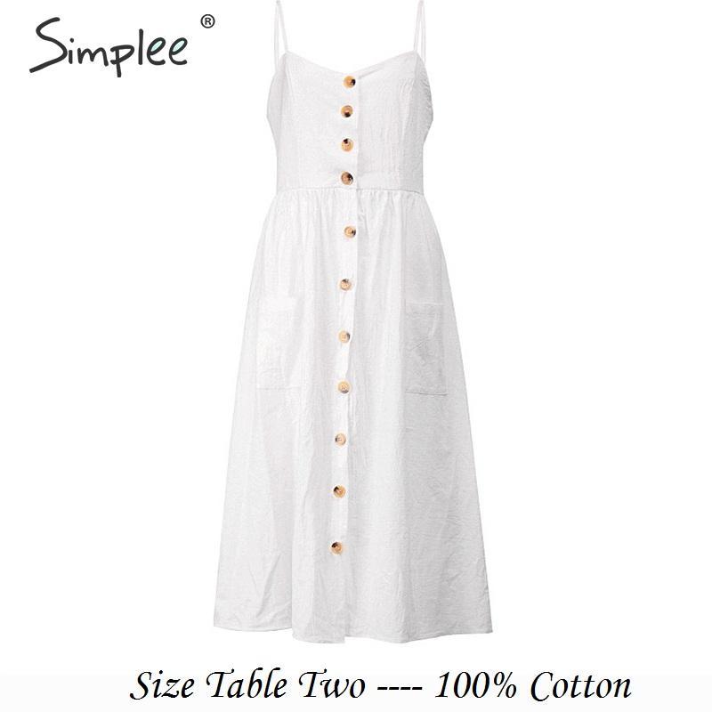 Robe Mi-Longue En Coton