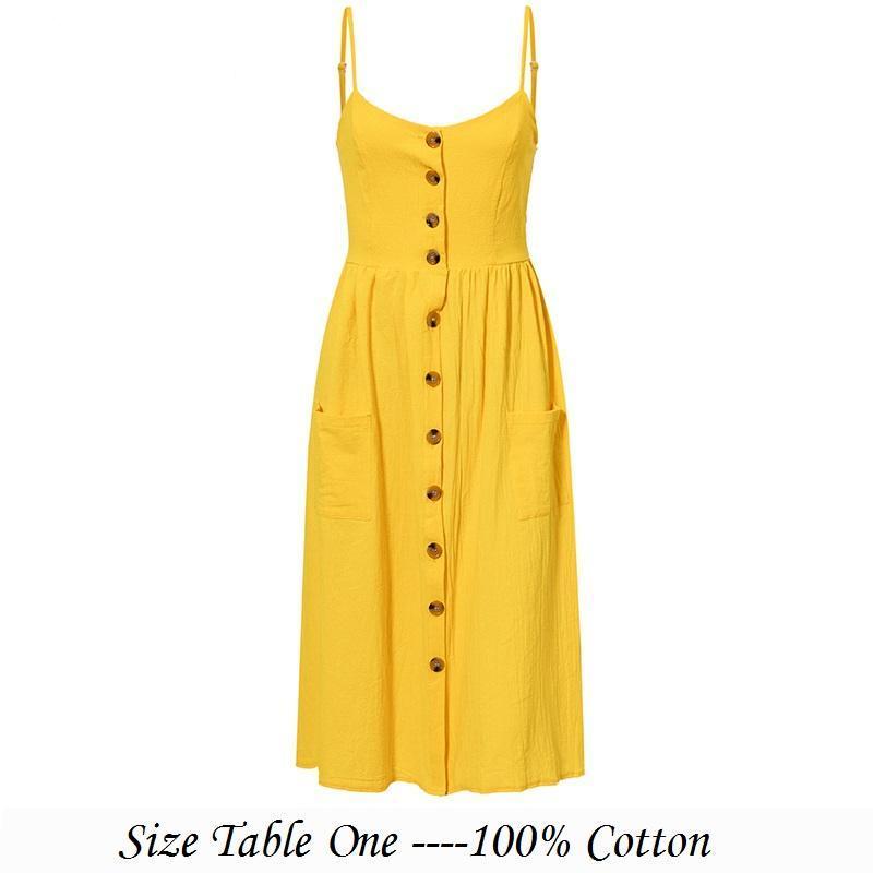 Robe Mi-Longue En Coton