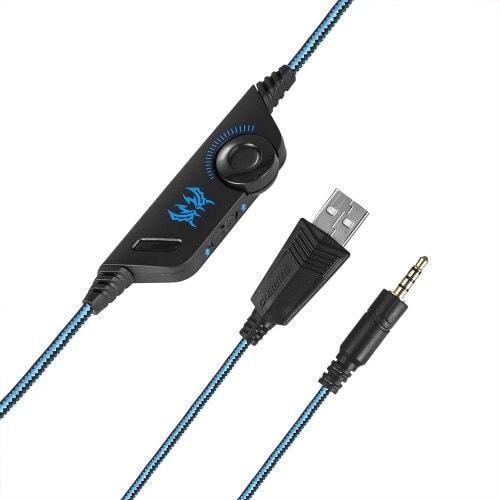 Kotion Eachh G9000 Casque De Jeu 3,5 Mm Pour Pc Ps4 Xbox One Avec Éclairage Del À Del