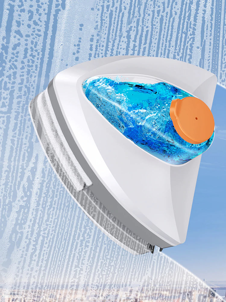 Nettoyeur de vitres magnétique à décharge automatique d'eau
