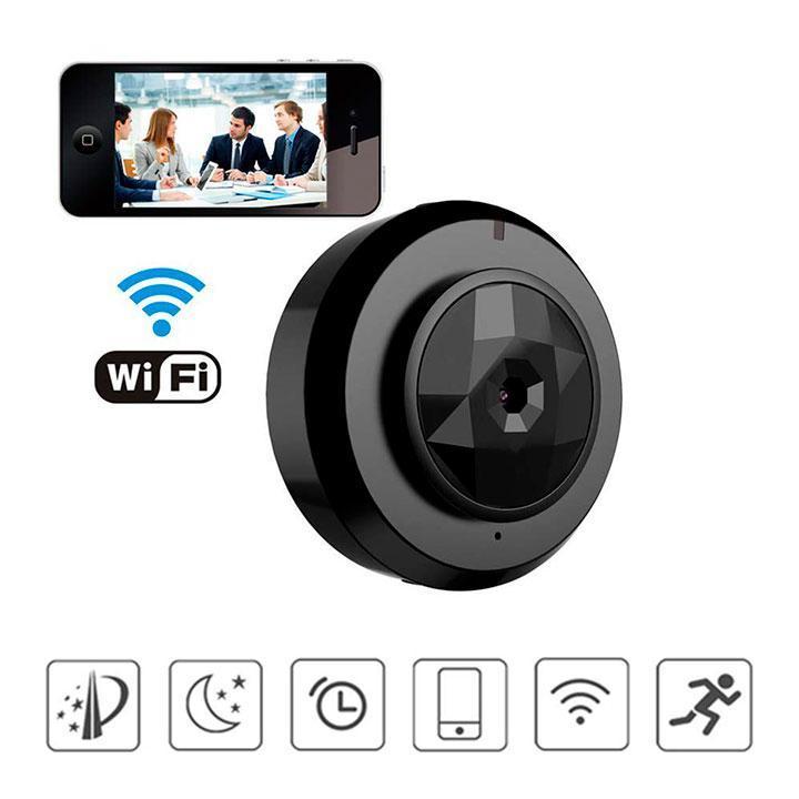 Mini Appareil Photo Wifi Magnétique Avec App App À Smartphone Et Vision De Nuit