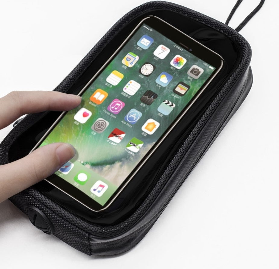 Support ou pochette pour téléphone motorisé
