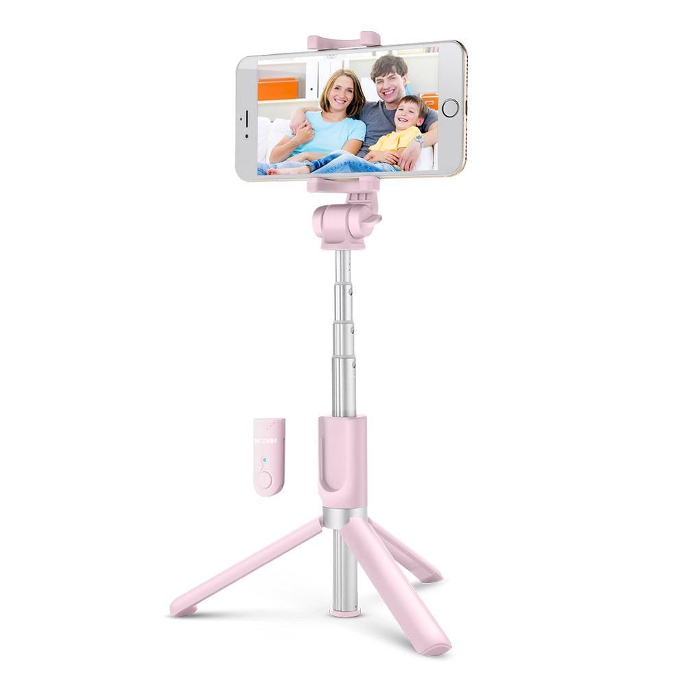 3 En 1 Sans Fil Bluetooth Selfie Stick Mini Trépied Monopod Extensible Universel Pour Iphone Pour Samsung Huawei