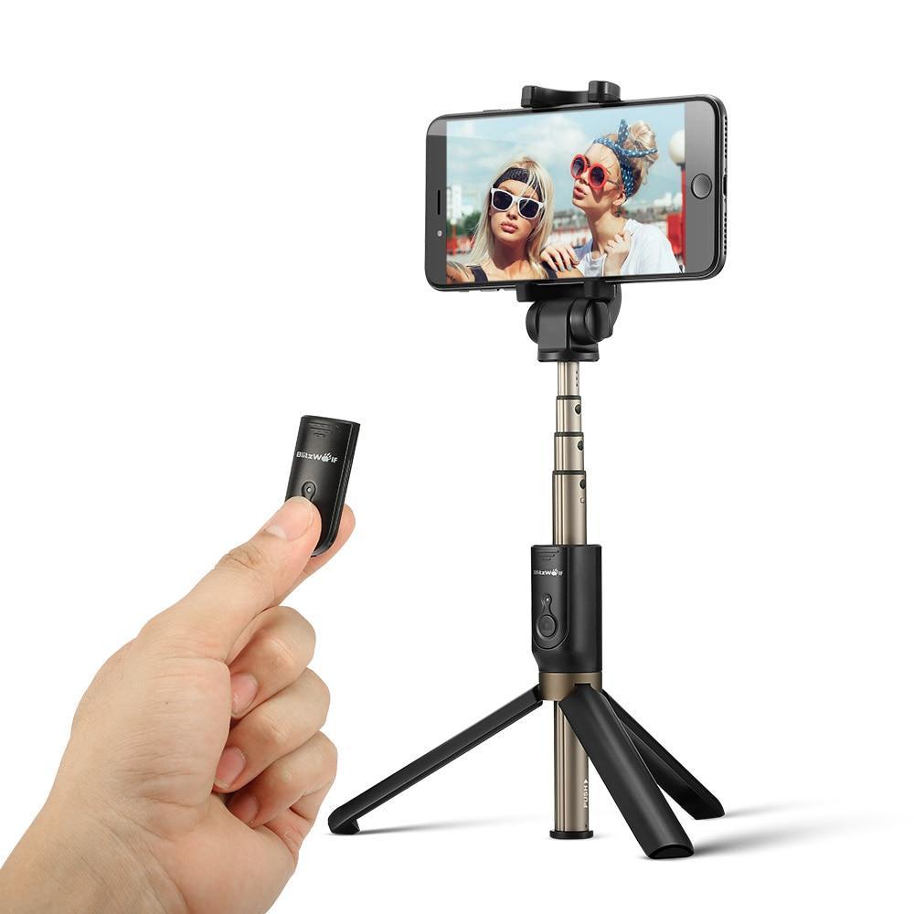 3 En 1 Sans Fil Bluetooth Selfie Stick Mini Trépied Monopod Extensible Universel Pour Iphone Pour Samsung Huawei