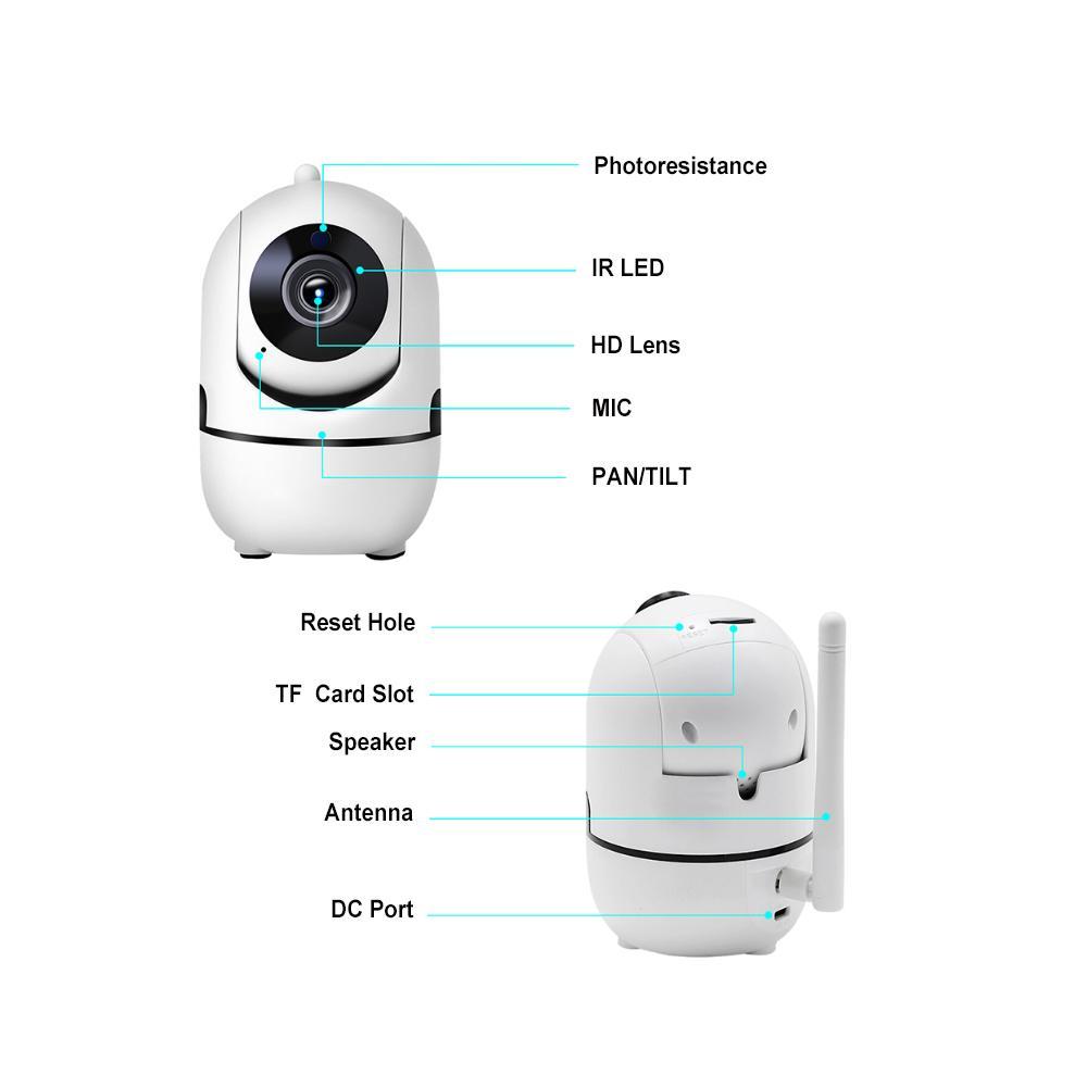 Caméra De Sécurité Ip Sans Fil 1080P Hd