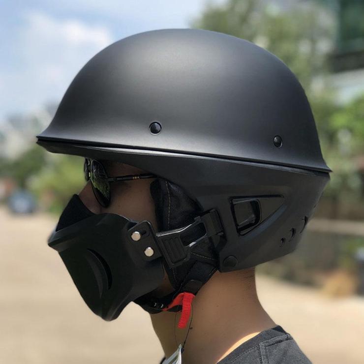 Casque Ouvert Avec Masque Pour Racing Design Zr-666 Rogue Pour Harley
