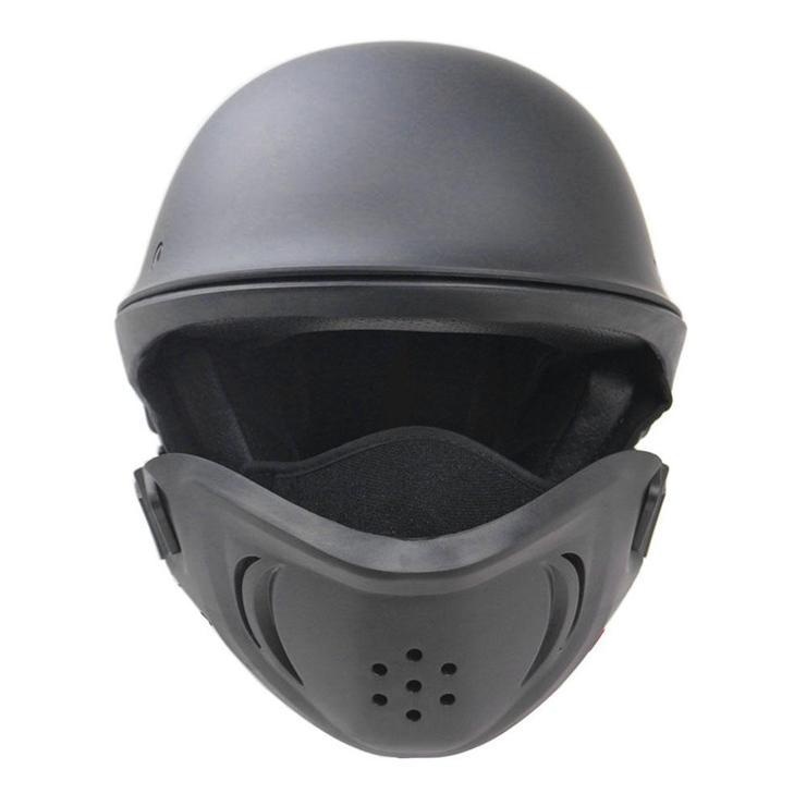 Casque Ouvert Avec Masque Pour Racing Design Zr-666 Rogue Pour Harley
