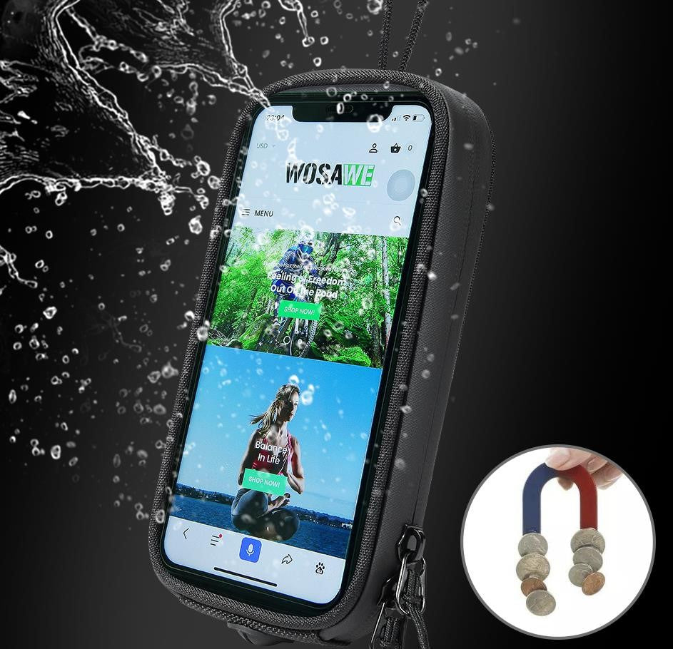 Support ou pochette pour téléphone motorisé