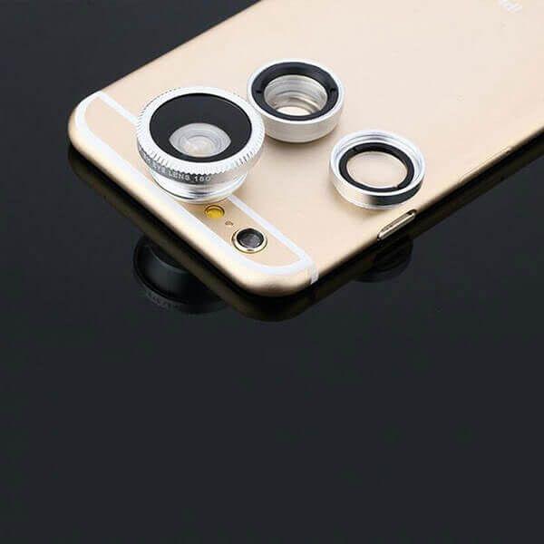 3 En 1 Objectif Universel De Téléphone Portable Fisheye