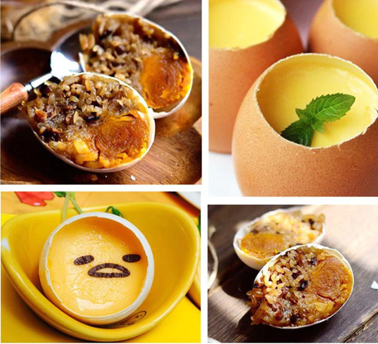 Coupe-Oeufs Avec Oeuf Craquelé-Argent