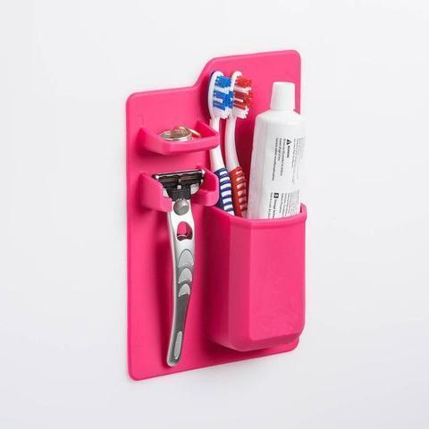 Porte-Miroir Et Brosse À Dents Et Rasoir En Sillicone