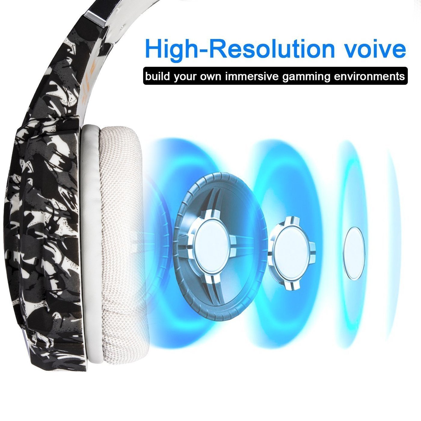 Kotion Eachh G9000 Casque De Jeu 3,5 Mm Pour Pc Ps4 Xbox One Avec Éclairage Del À Del
