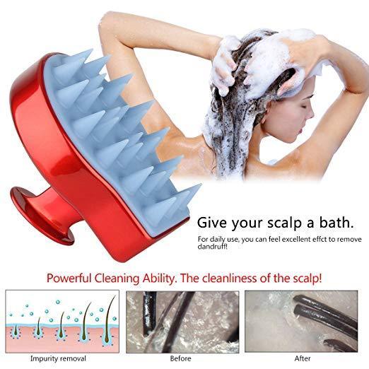 Pinceau Shampooing Massant Pour Le Cuir Chevelu