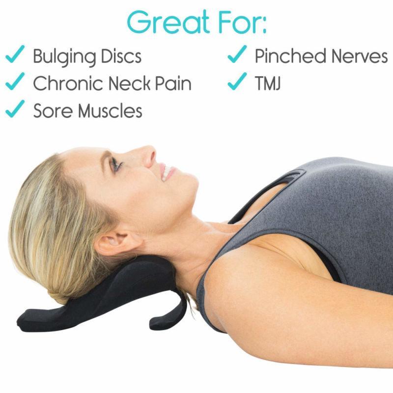 Uk0D Traction Pillow Relaxer Back And Relax Soulagement Du Cou Douleurs Musculaires Épaule