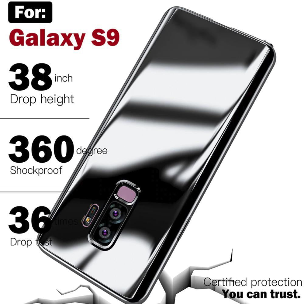 Etui De Protection Complet 360 ° Ultra Thin Mirror Pour Samsung