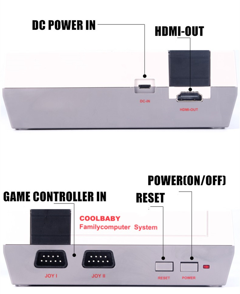 Retro Console 620 Jeux Classiques | Console De Jeu Rétro