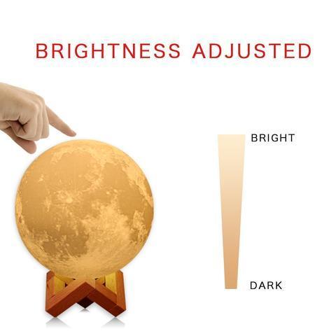Lampe À Del Moon, Couleur Changeante