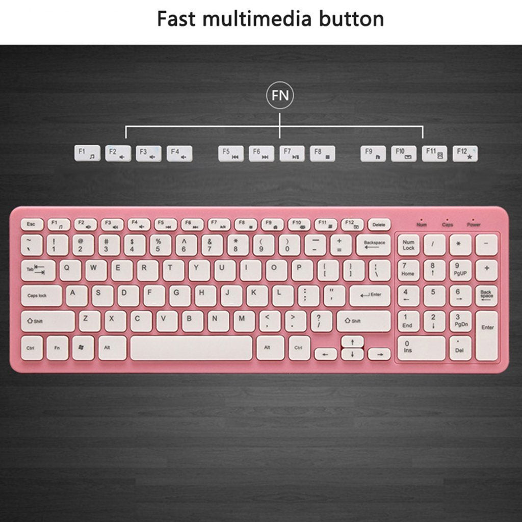 Ensemble Clavier Et Souris Sans Fil Mince