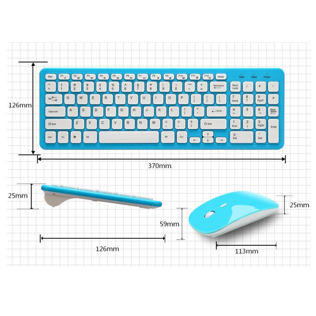Ensemble Clavier Et Souris Sans Fil Mince