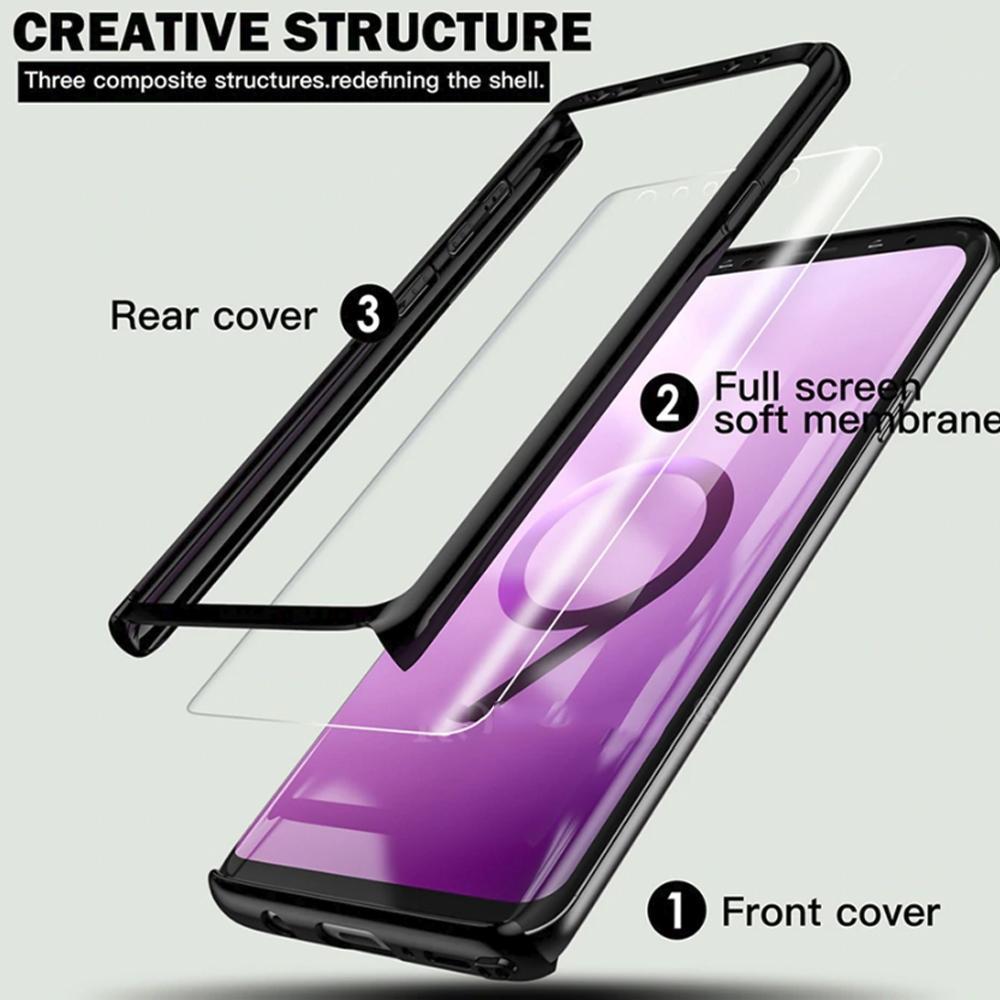 Etui De Protection Complet 360 ° Ultra Thin Mirror Pour Samsung