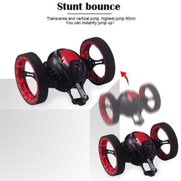Voiture Rc Bounce Avec Éclairage Led À Rotation Flexible Des Roues