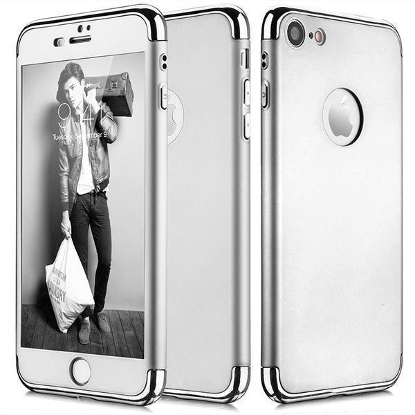 Coque Rigide Rigide 360 ° + Verre Trempé Pour Iphone