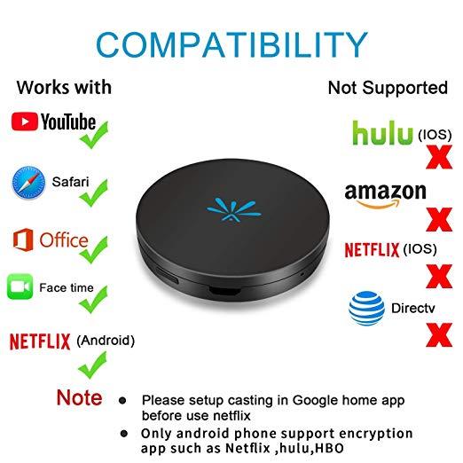 Mini G6 Sans Fil Wifi Affichage Tv Bâton Mirascreen Dongle Android Miracast