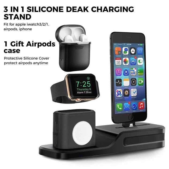 Station De Chargement 3 En 1 + 1 X Airpod Free