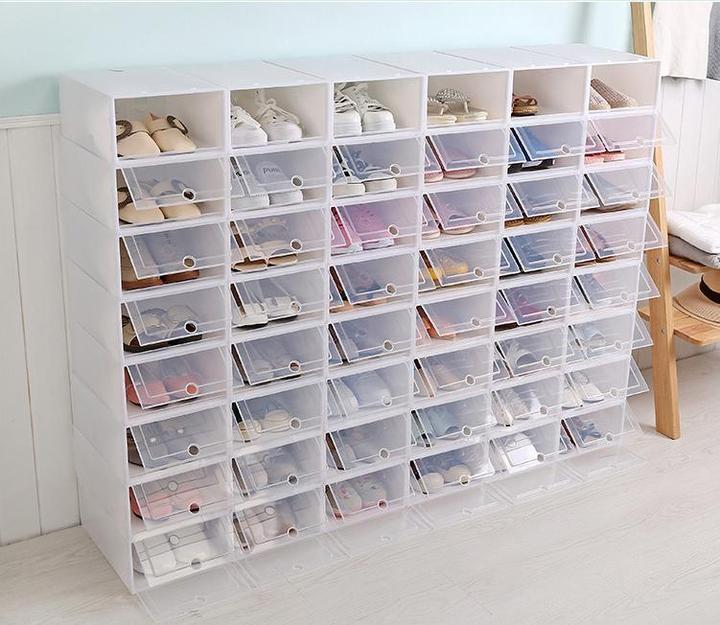 Boîte De Rangement Empilable Pour Boîte À Chaussures