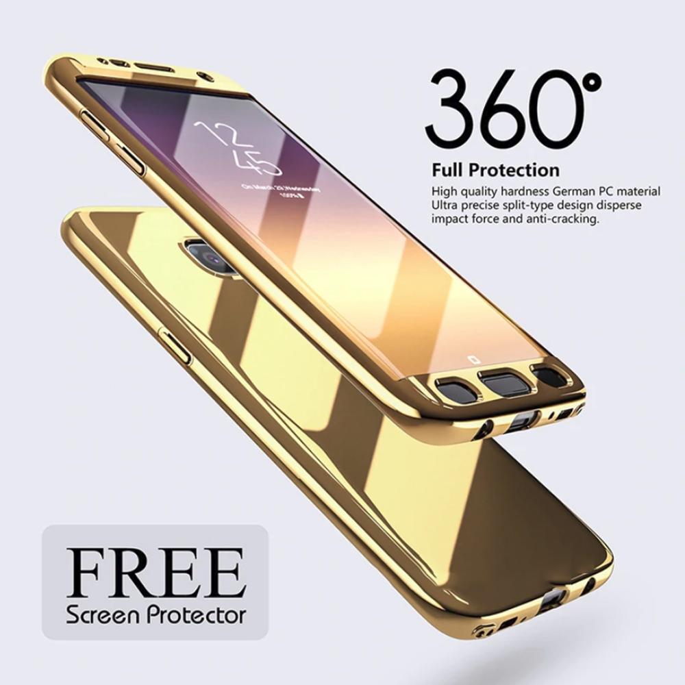 Etui De Protection Complet 360 ° Ultra Thin Mirror Pour Samsung