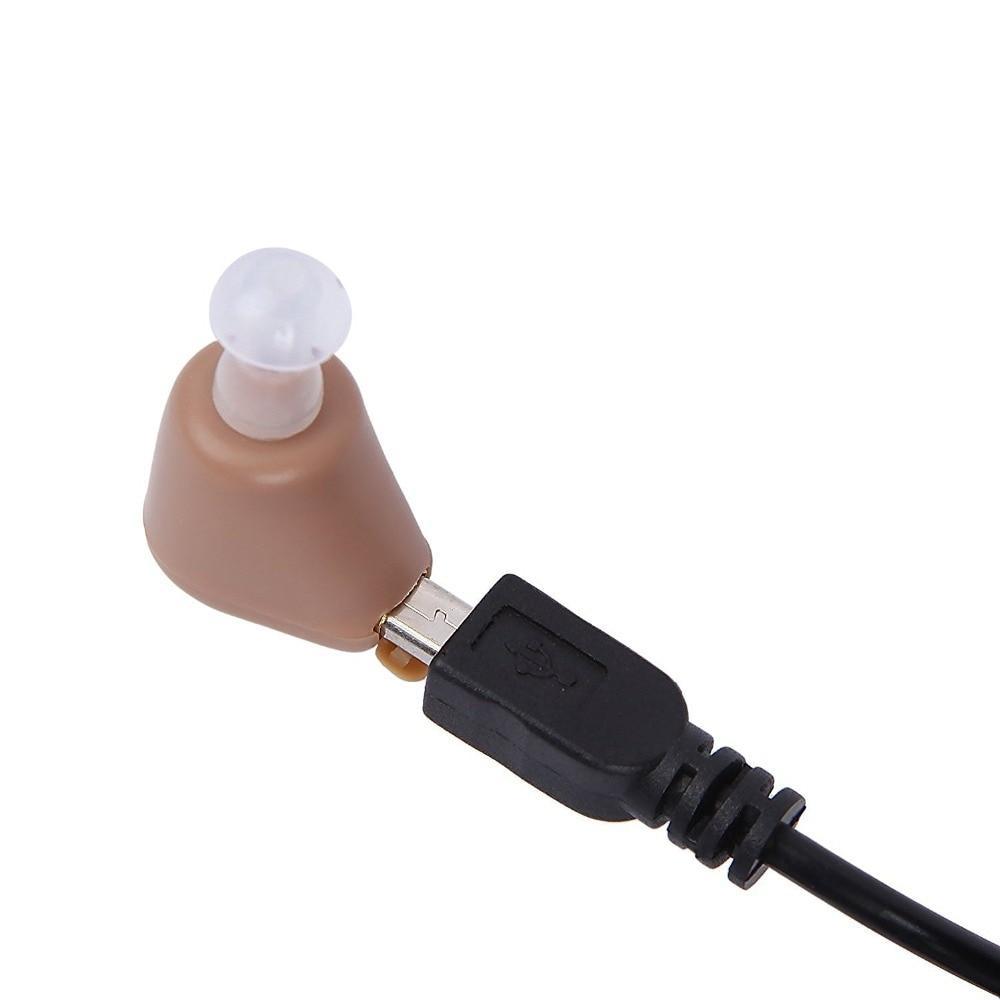 Mini Rechargeable Dans L'Aide Auditive D'Oreille Avec L'Amplificateur Réglable De Tonalité