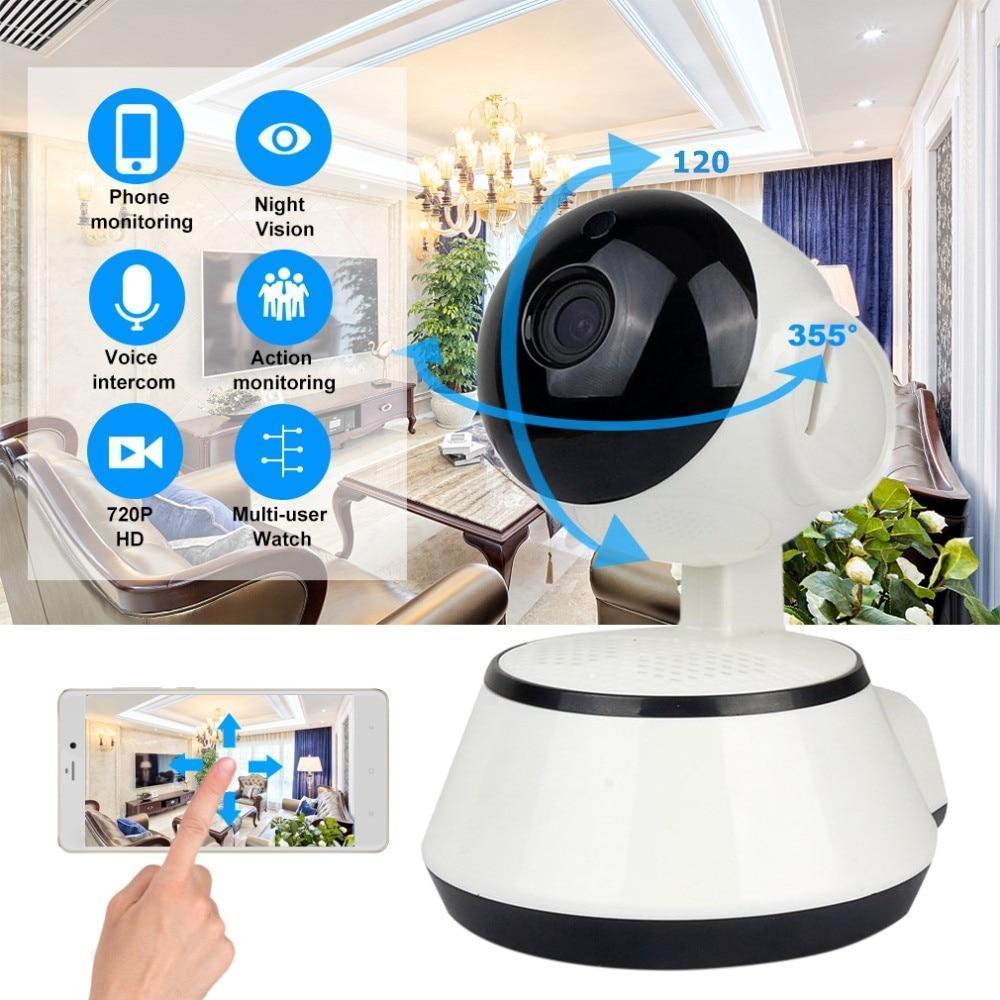 Caméra Ip Wi-Fi Hd 360 Degrés Pour La Maison