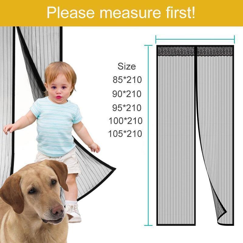 Porte Moustiquaire Magnétique Avec Velcro Plein Cadre