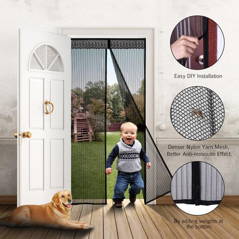 Porte Moustiquaire Magnétique Avec Velcro Plein Cadre