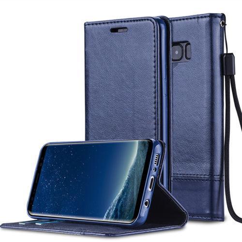 Étui À Rabat Avec Support En Cuir Pu Pour Samsung Galaxy