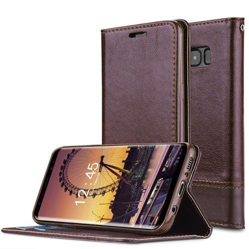 Étui À Rabat Avec Support En Cuir Pu Pour Samsung Galaxy