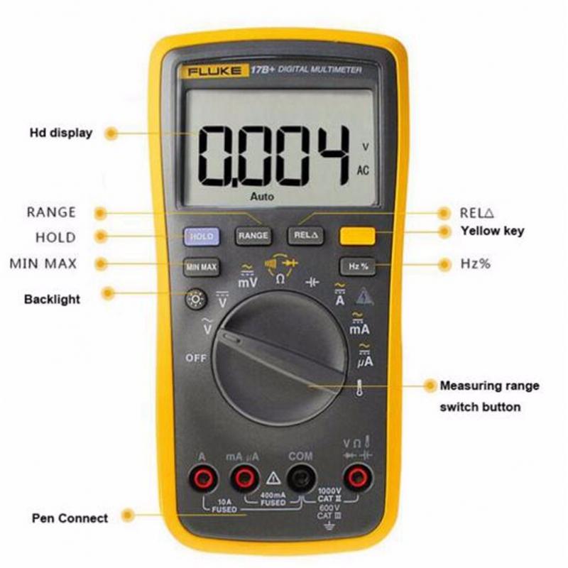 Multimètre Numérique Multimètre Testeur Automatique Fluke 15B F15B +