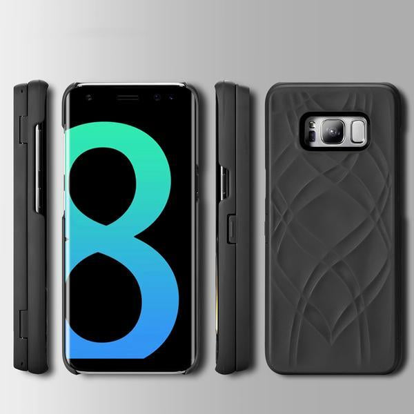 Etui À Rabat En Cuir De Luxe Pour Portefeuille Avec Fente Pour Carte Pour Samsung Galaxy