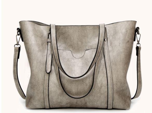 Sac À Bandoulière À Grande Capacité En Cuir Véritable Pour Femme