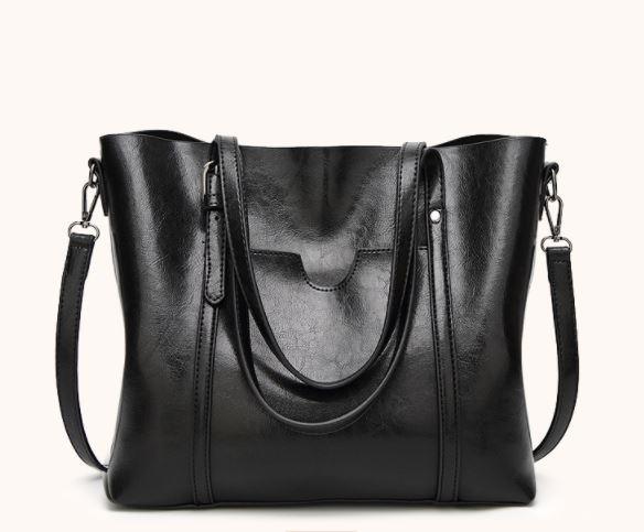 Sac À Bandoulière À Grande Capacité En Cuir Véritable Pour Femme