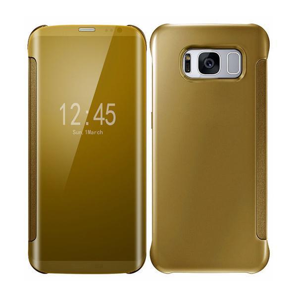 Cas Hybride De Secousse Claire Intelligente De Miroir De Luxe Pour La Galaxie De Samsung