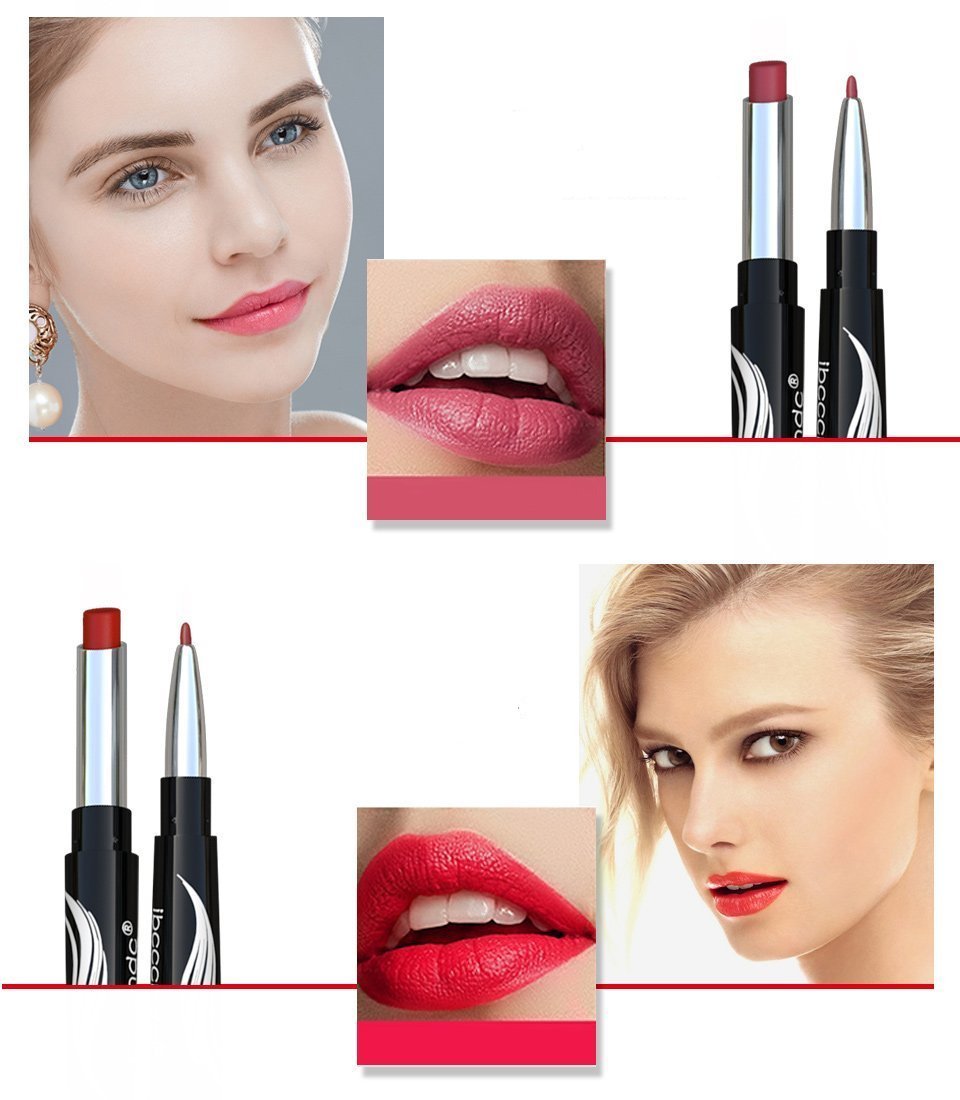 Rouge À Lèvres Mat Double Extrémité Longue Durée
